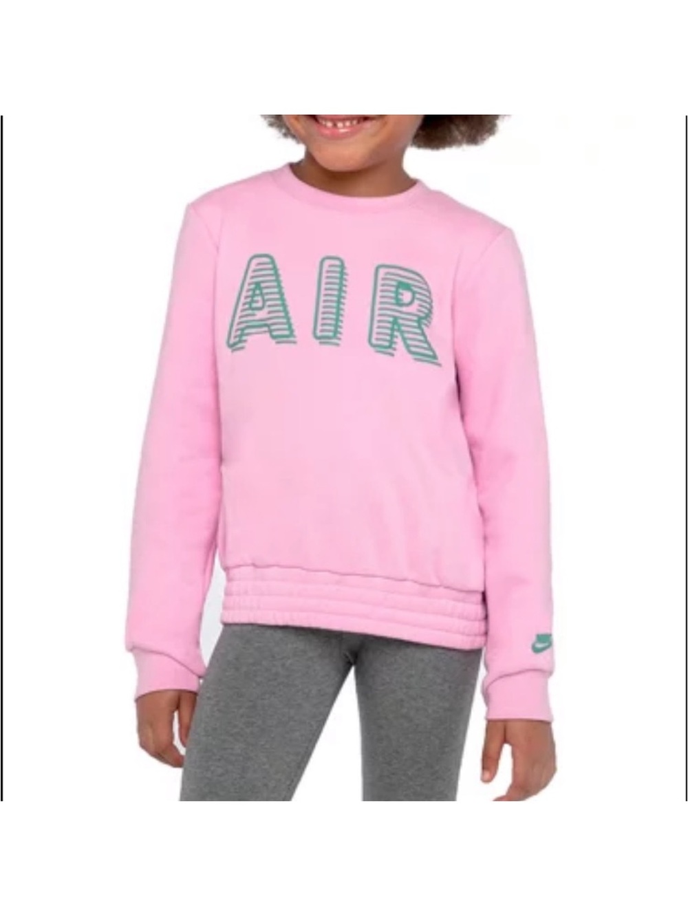 Nike Kids' Pink/Lavender  AIR Crewneck Sweatshirt